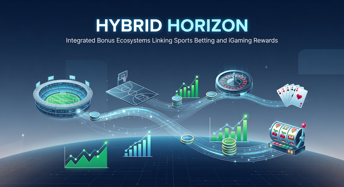 Infographic illustrating reward pathways connecting sports betting parlays to iGaming slot bonuses and shared loyalty tiers