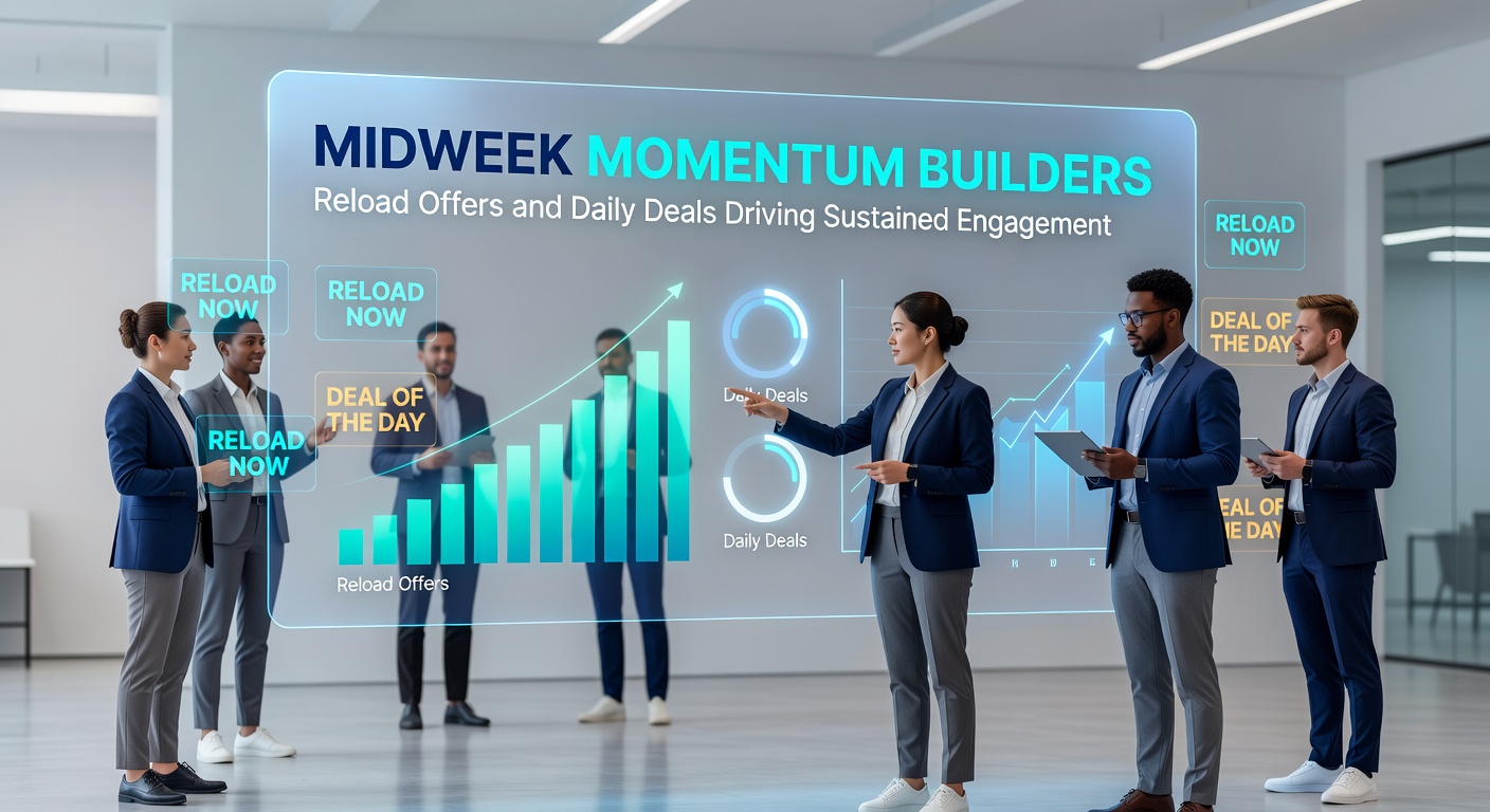 Graph showing midweek user engagement spikes from reload promotions in online betting platforms